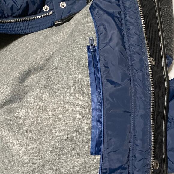 Cole Haan Quilted Size M Jacket Coat Lined Elbow Patches Chore Pockets Corduroy - Picture 13 of 14